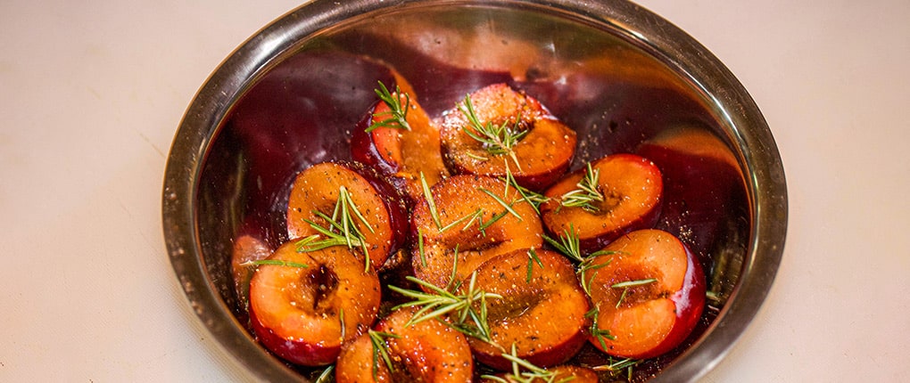 Marinating & Grilling Plums